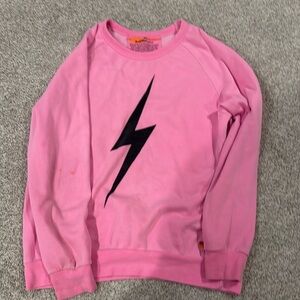 Pink
Adorable
Size XL bolt crew sweatshirt 
Some signs of wear